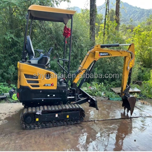 Excavadora SANY 16 usada con válvula hidráulica original y 0-2000 horas de trabajo
