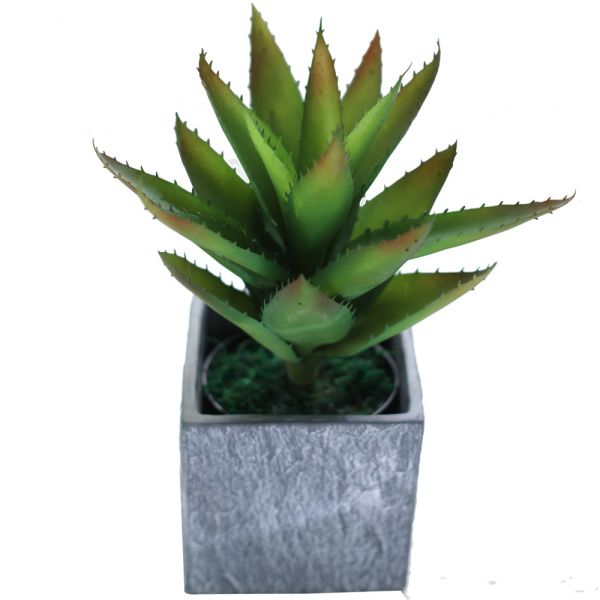 Custom Real Touch Mini Artificial Succulent Plant 35cm With Pot  Decor