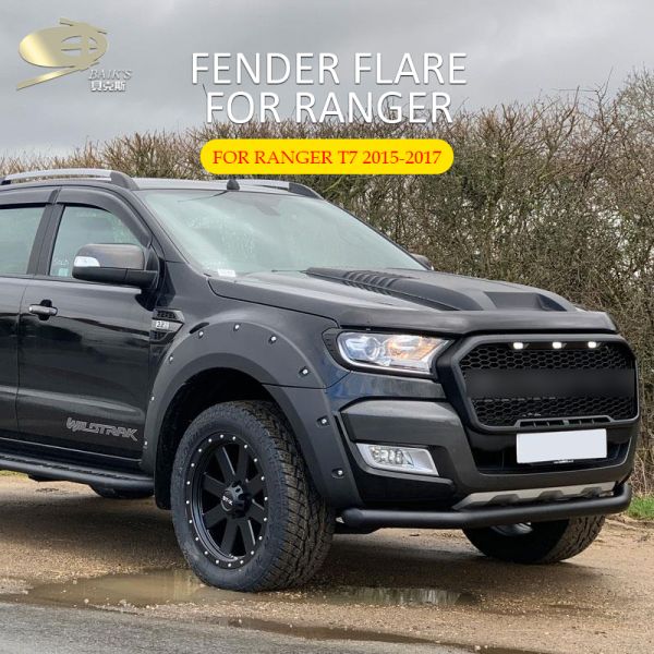 2.2mm Thickness Wheel Fender Flares For Ford Ranger T7 2015-2017