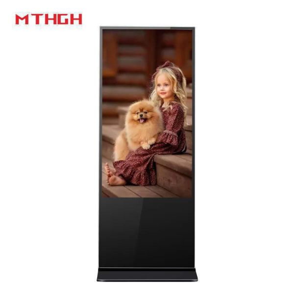 43 Inch HD Floor Standing Digital Poster Display 8GB/16GB Storage For OEM Suppliers
