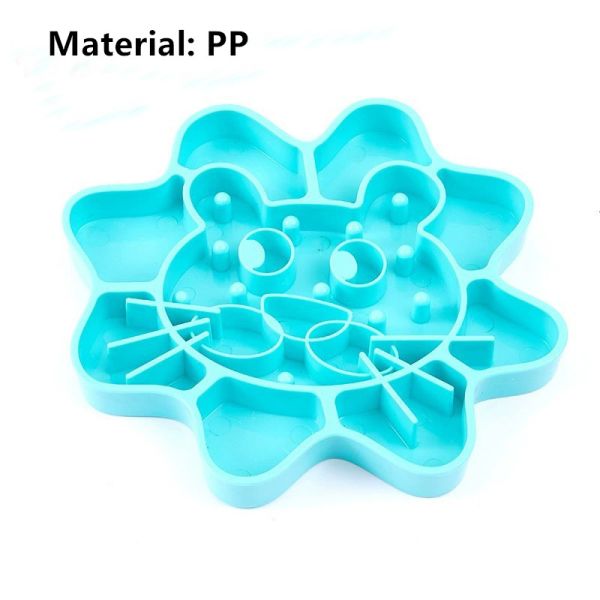 Cat Bowl Dog Bowl Slow Food Bowl Anti-Choking Silicone Pet Bowl Cat Bowl Anti-Overturning Anti-Splash Food Bowl