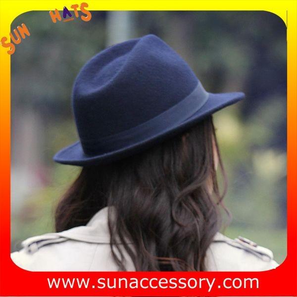 4190369 Sun Accessory customized  winner  England style fashion wool felt fedora  hats,unisex hats and caps wholesaling