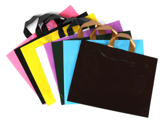 EVA PE ECO Friendly Reusable Plastic Bag Custom Hopping Bags With Logo