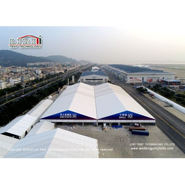 25m Outdoor Exhibition Tents Waterproof Strong Aluminum Airshow Enclosed