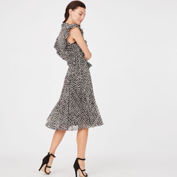 Vêtements d'été en polka dot midi Vêtements décontractés pour femmes