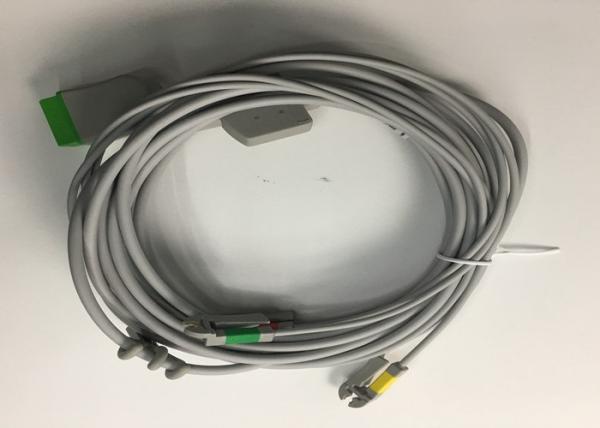 Múlti-link ECG peças de substituição cabo 3 Lead com integrado Grabber Lead Wire 3.6M