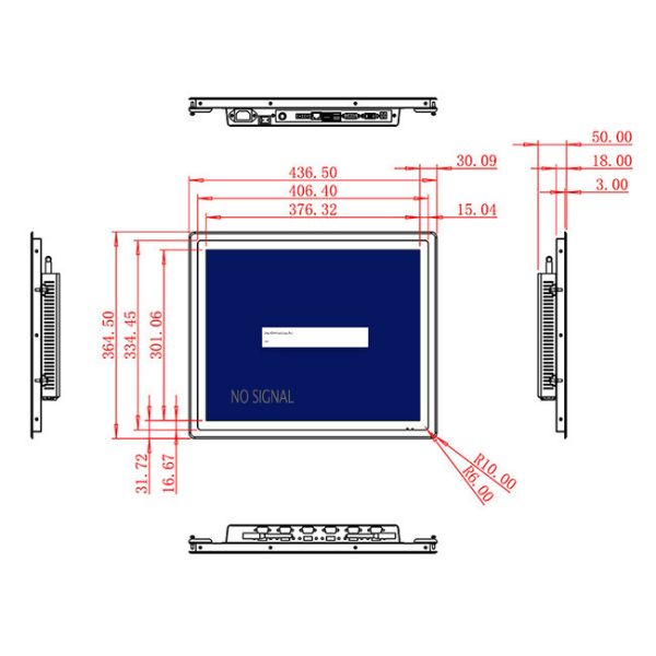 19-Inch Reliable Display for Access Control Systems and Industrial Use