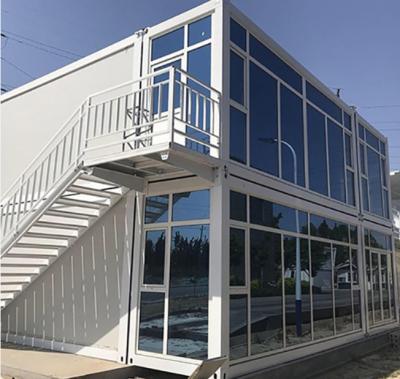 Steel Structure Flat Pack Container House 40ft HQ Standard Size Flat Pack Modular Buildings