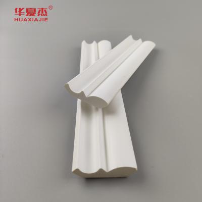 High Quality 25/64 X1-39/64 Crown Pvc Moulding White Waterproof Pvc Profile Indoor Building Decoration