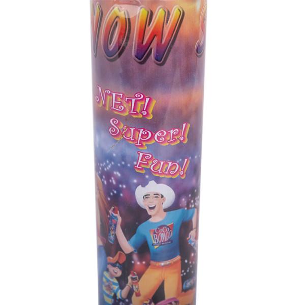 Decorative CMYK Customized Fake Snow Spray Can Dia 52mm Aluminum Aerosol Cans