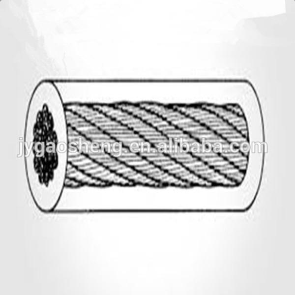 Câble d'équipement de gym en fil d'acier gainé de PVC 4mm-6mm 7x19