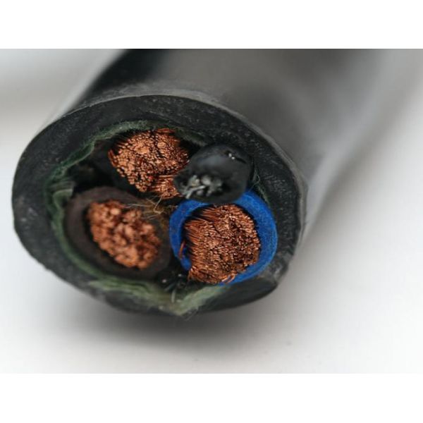 Flexible Drum-Reeling Cable, Drum Cable, Reel Cable, FLEXIBLE CABLE for PASSENGER / MATERIAL HOIST RVV-NBR-PUR 4*4