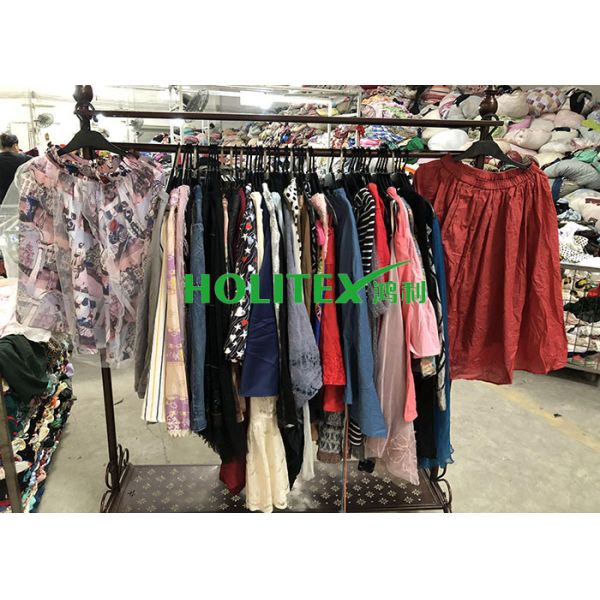Clean Used Summer Clothes British Style Second Hand Womens Cotton Skirts