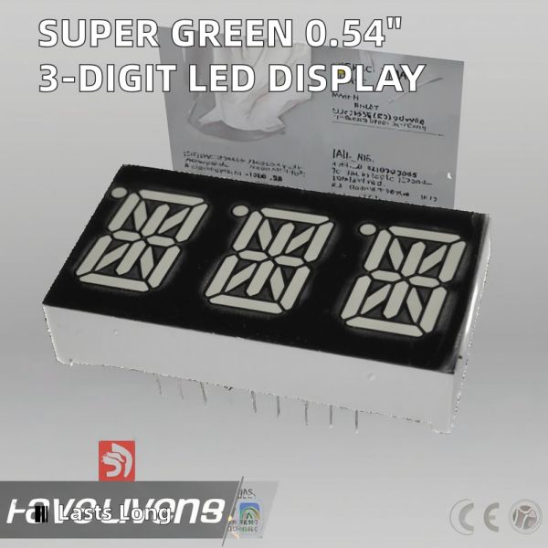 0.54 Inch 3 digit 14 Segment LED Alphanumeric Display