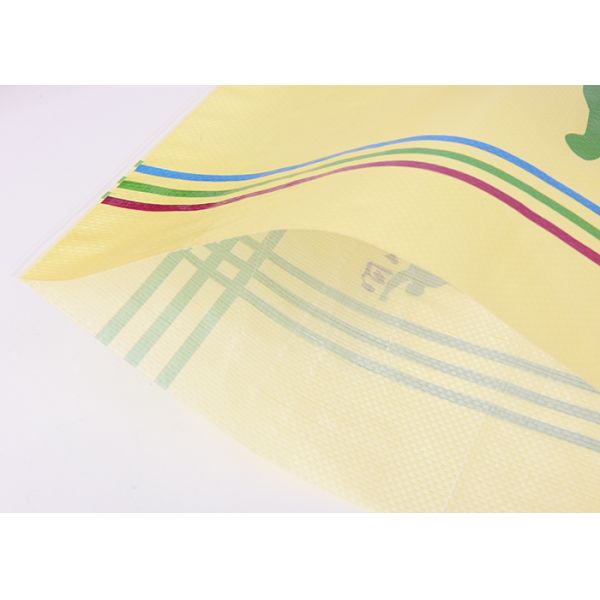 Recycled Hdpe Woven Custom Printed Bags For Rice Packaging / Grain Packing