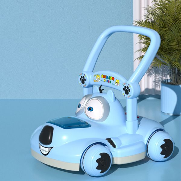 Niños de plástico viajan en un coche con techo sin motor Diseño personalizado Rosa/azul/blanco