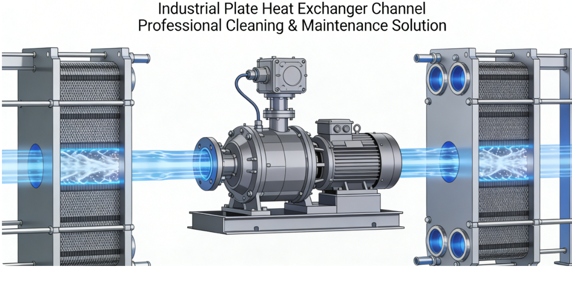 Horizontal Precision Flushing Pump For Industrial Plate Heat Exchanger Channel Professional Cleaning And  Maintenance Solution