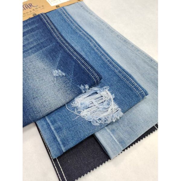 11.2oz Heavyweight Cotton Polyester Denim Fabric Woven Twill For Jeans In-Shock Items