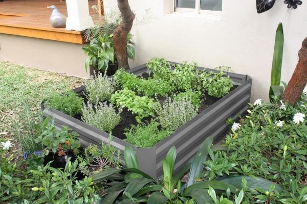raised garden bed,ALDI &Kmart Choice raised garden bed 80x60x30 metal garden bed with gree