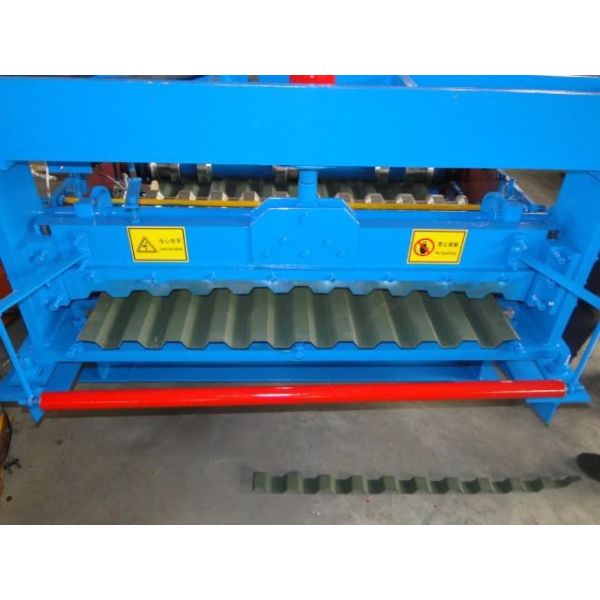Quality 7.5Kw Hydraulic Power Crimping Curving Roof Tile Roll Forming Machine Chian Transmission and Fully Automatic