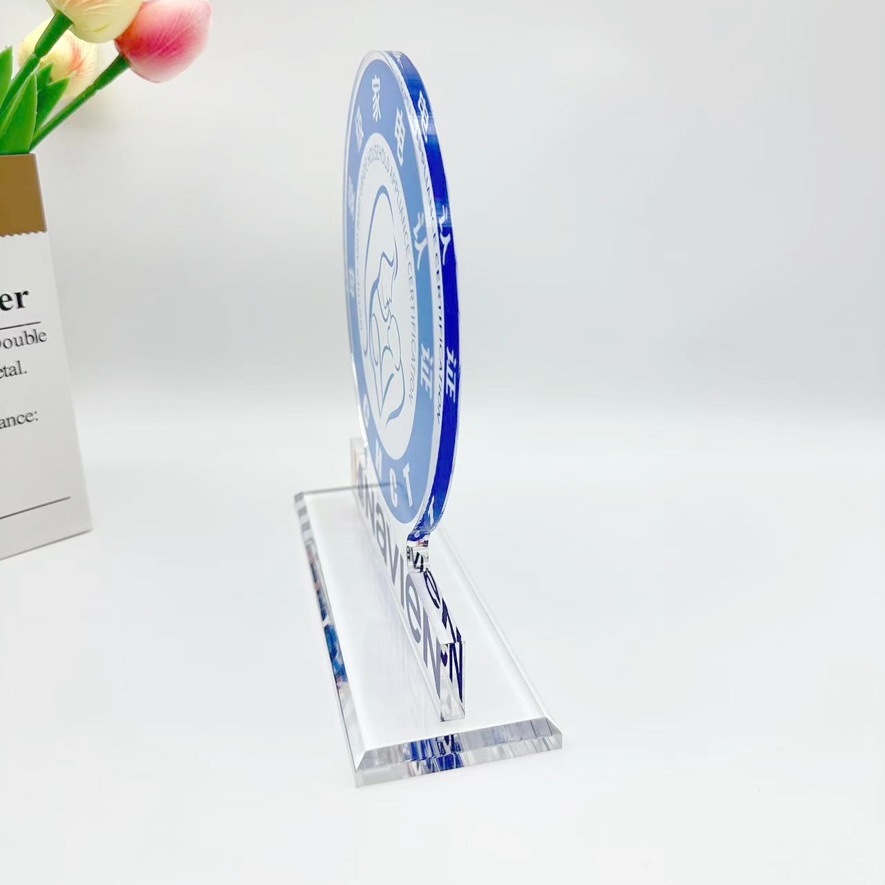 Custom Creative UV Printed Acrylic Medals, Trophies, Plexiglass Transparent Desktop Ornaments & Display Gifts from Manufacturers