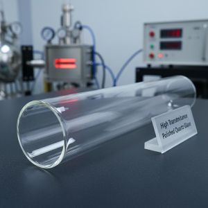 High Purity SIO2 99.99% Quartz Glass Tube for Furnaces with 1100℃ Working Temperature and 100-1000mm Large Diameter