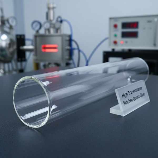 High Purity SIO2 99.99% Quartz Glass Tube for Furnaces with 1100℃ Working Temperature and 100-1000mm Large Diameter
