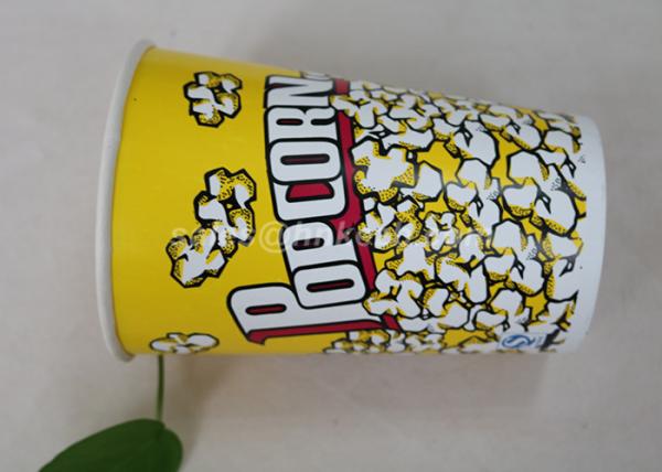 85oz Custom Printed Paper Cups , Paper Popcorn Boxes Containers OEM Acceptable