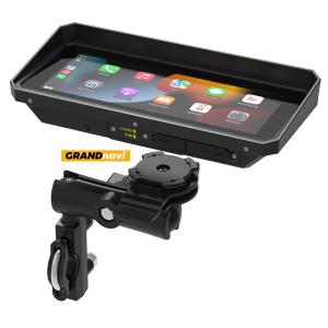 6.3"タッチスクリーン モーターサイクルのナビゲーター 切り離せる BT WIFI DVR TPMS 迅速に取り外せるブレーケット Linux OS Play