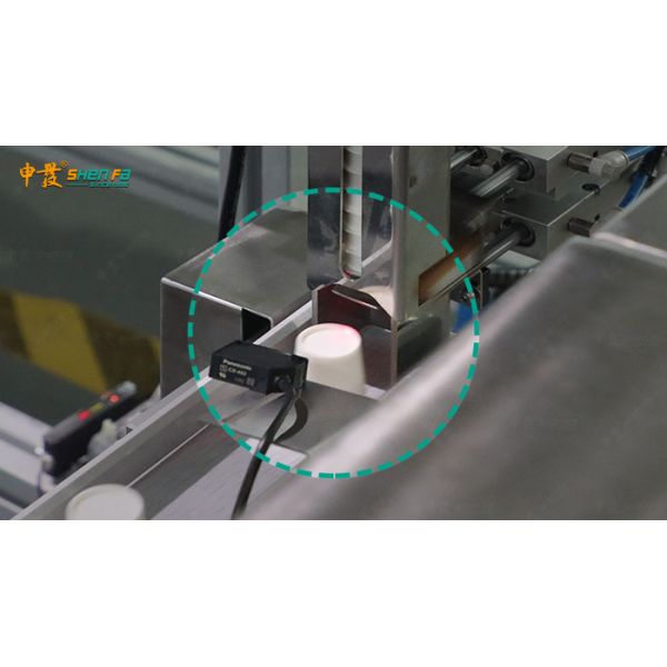 Full Automatic Silk Screen Printing Machine for Paper Cup Printing on Cylindrical Cone Disposable Cups at 50pcs/min