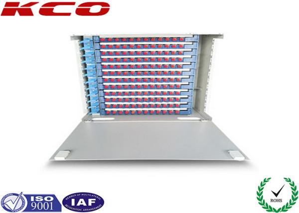 SC FC ST Steel Fiber Optic Distribution Box Unit ODF Rack Mounting 12 24 48 72 96 144 Cores