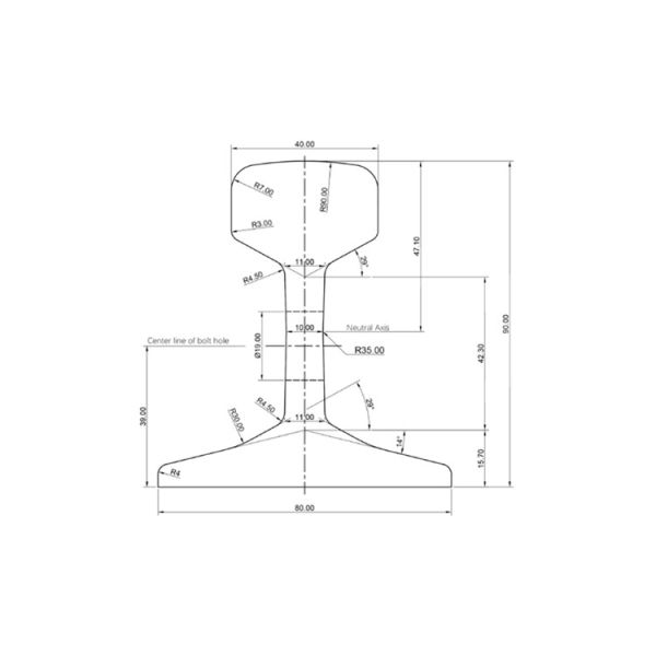 DIN 5901 Стандартный стальной рельс S18 для продажи