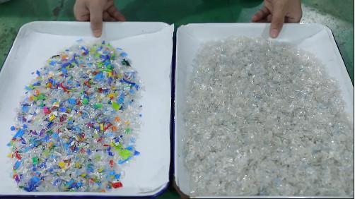 Waste Pet Pvc Pp Ps Plastic Color Sorting Machine 64 128 256 320 Channels
