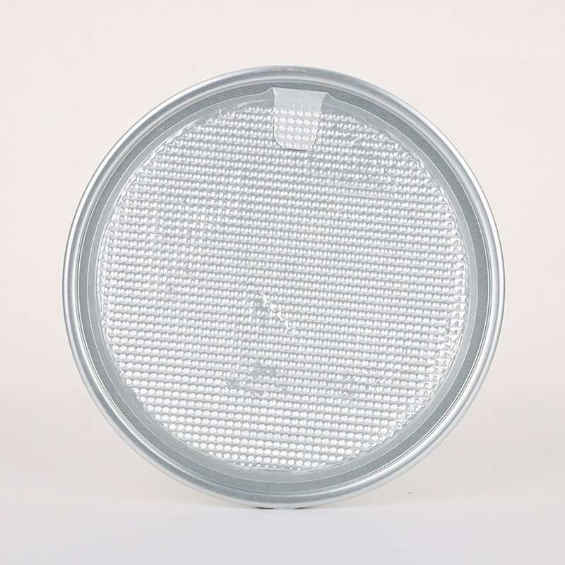 Internatonal Standard Size #209 #211 #300 #307 #401 #502 Aluminum Peel Off Easy Open Lids For Paper Tube Plastic Can