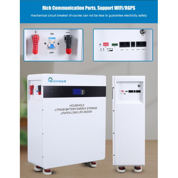 батарея 10КВ 200ах силы ЛифеПО4 силы батареи солнечной энергии 48В 51.2В для домашней пользы