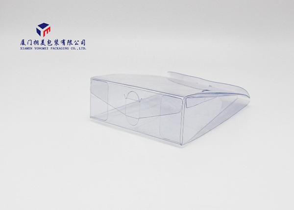Premium PVC Clear Plastic Box Packaging Top Lock Lid 5.35*1.58*7.28 Dimension