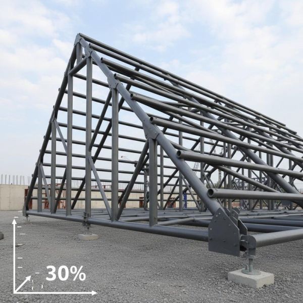 Customizable Heavy Duty Truss with 30% Roof Pitch and Class A Fireproof Rating for Large Scale Buildings