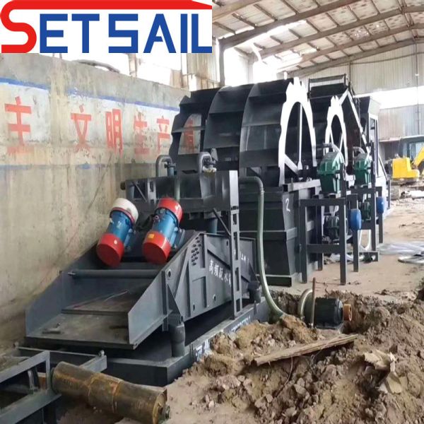 15m-30m Length Single Water Wheel Sand Washing Machine for Lake Sand Fast and Cleaning