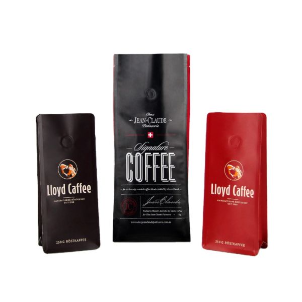 Customized Coffee Bag 500g 12oz 16oz 32oz Recyclable Biodegradable Bolsas De Cafe Zipper Lock Flat Bottom Coffee Bag With Valve