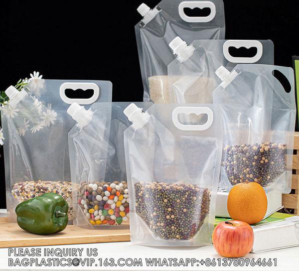 Spout Pouch Bag Clear Spout Pouch Beverages Detergent Packing Bag With Corner Spout And Handle