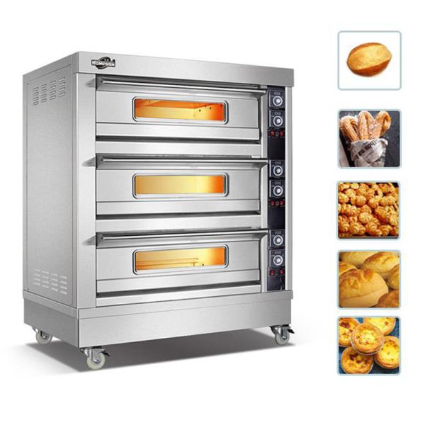 Commercial Multifunctional Digital Free Standing 3 Layer Electric Pizza Oven For Baking