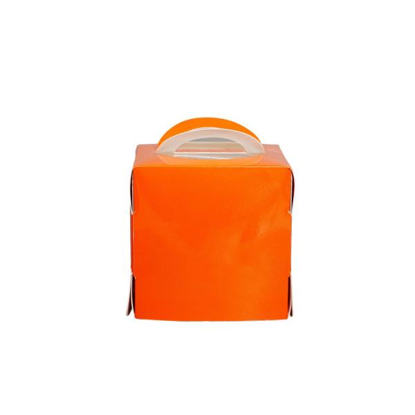 Customized printed logo disposable food hand-held cake paper box