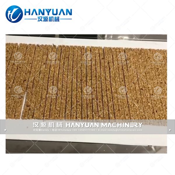 Automatic Peanut Candy Bar Making Machine with Food Grade Conveyor, Stainless Steel Shell, and 300~400kg/h Capacity
