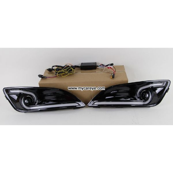 Ford Fiesta DRL LED daylight driving Lights guide turn signal for cars