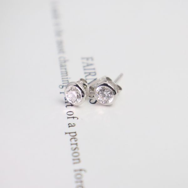 Wholesale 14K Gold Luxury Diamond Stud Earrings 1 Carat DEF Lab Grown Perfect Gift for Wedding