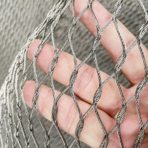 Black Oxide Bird Stainless Steel Rope Mesh 7 X 7