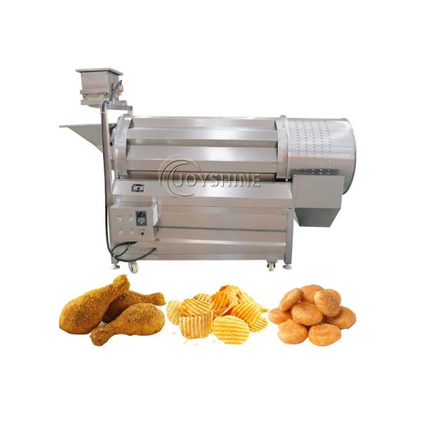 Máquina de condimento de batatas fritas para aperitivos Condimento de alimentos em revestimento personalizado