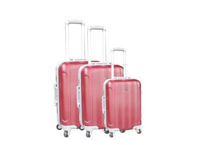 Hard Shell Luggage Suitcase Set Of 3 Girly Carry On Logo Customized