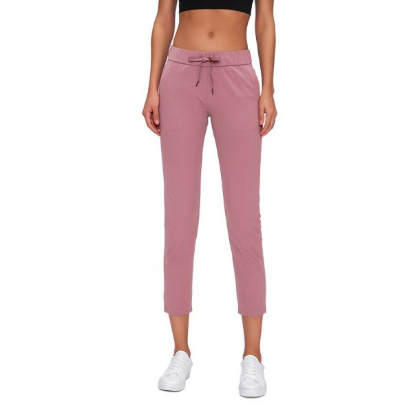 3/4 Length Casual Straight Sweatpants Jogger Pants With Two Side Pocket