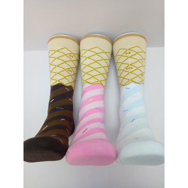 Custom Women Ladies Knit Socks Jacquard Ankle Cotton Warm Socks Soft and Comfortable